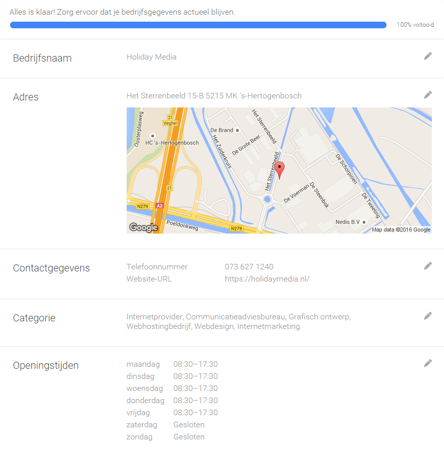 Uw gegevens bewerken