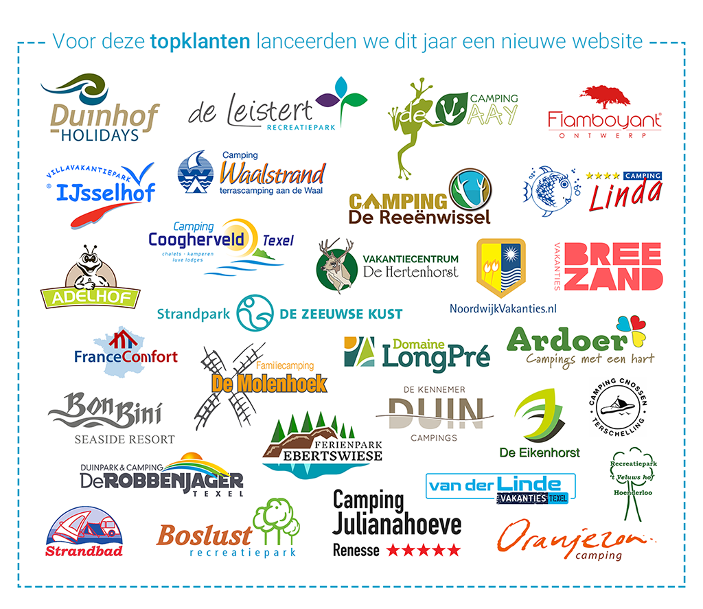 Infographic 2019: Voor deze topklanten lanceerden we dit jaar een nieuwe website