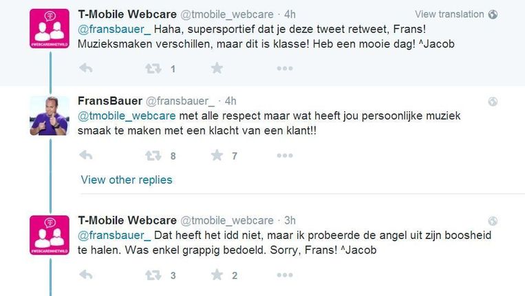 Klantenservice T-Mobile