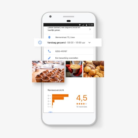 Google Mijn Bedrijf vermelding bij zoekresultaten